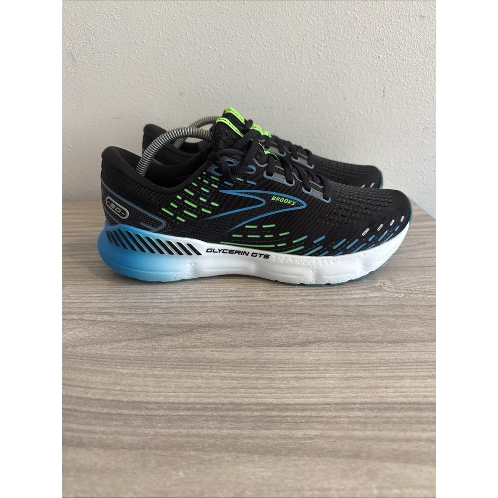 Brooks Mens Glycerin GTS 20 1103831D006 Black Running Shoes Sneakers Size 11 D